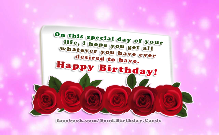 On this special day of your life... | Birthday Cards