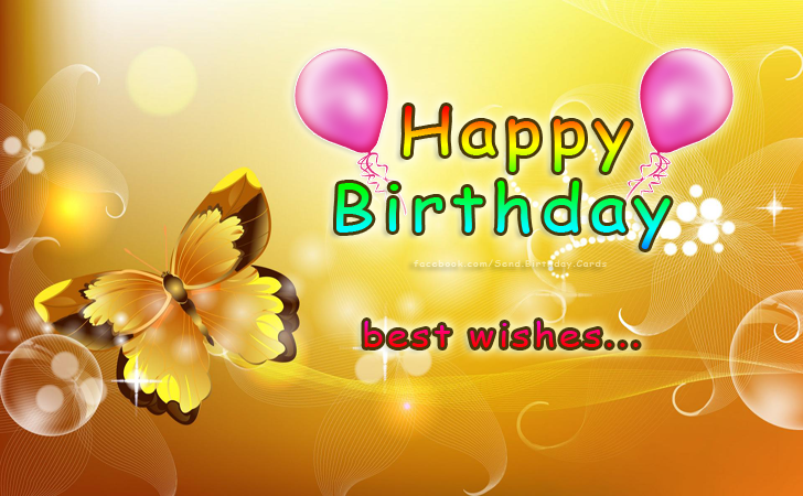 Happy Birthday - best wishes... | Birthday Cards