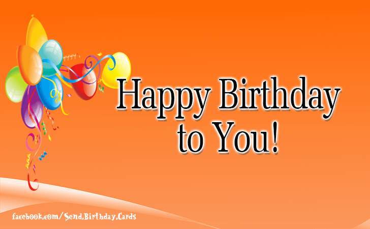 Happy Birthday to You...