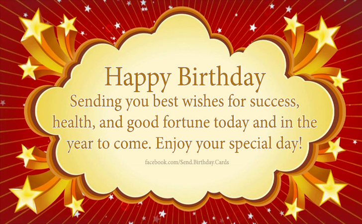 Enjoy your special day! Happy Birthday | Birthday Cards