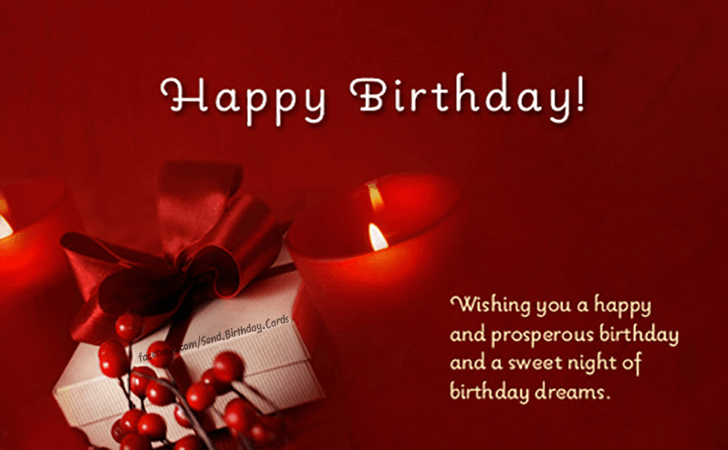 Whising you a happy and prosperous birthday... | Birthday Cards