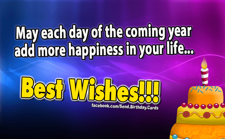 Best Wishes!