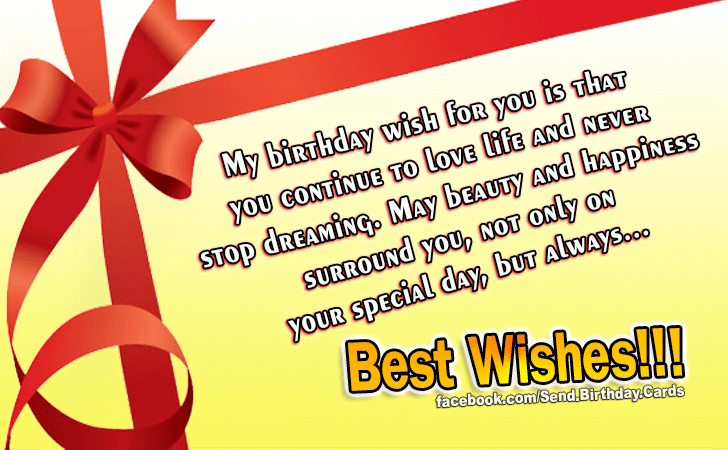 Best Wishes! | Birthday Cards