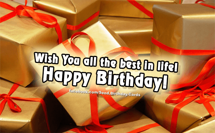 Wish you all the best! | Birthday Cards