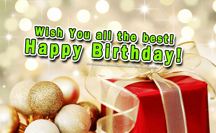 Wish you all the best!!! | Birthday Cards