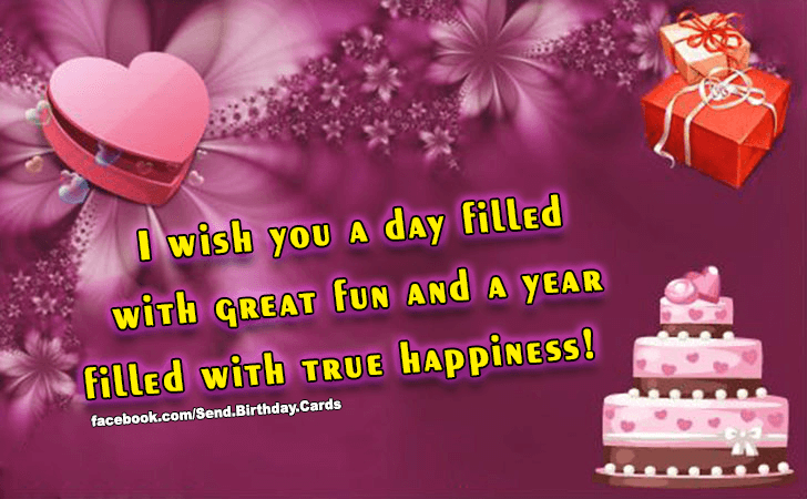 I wish you a day filled with great fun...