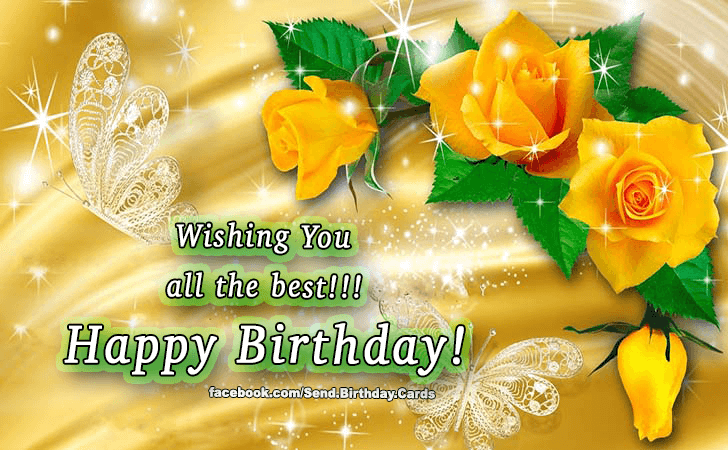 Wishing you all the best! Happy Birthday Wish