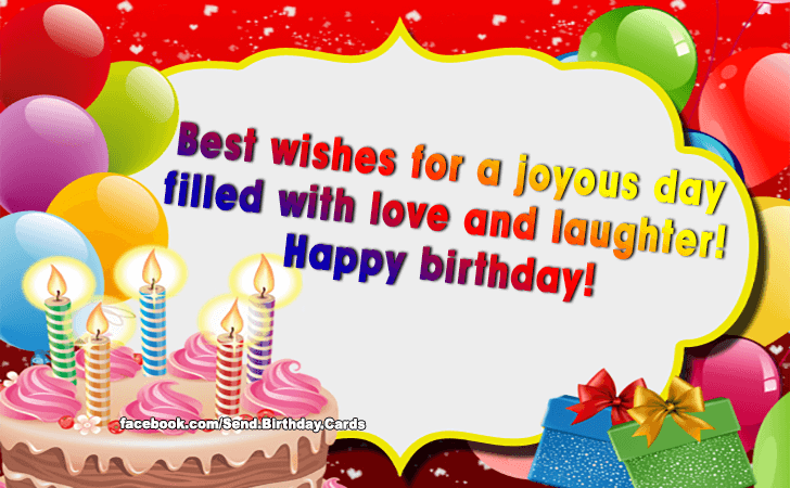 Best wishes for a joyous day... | Birthday Cards