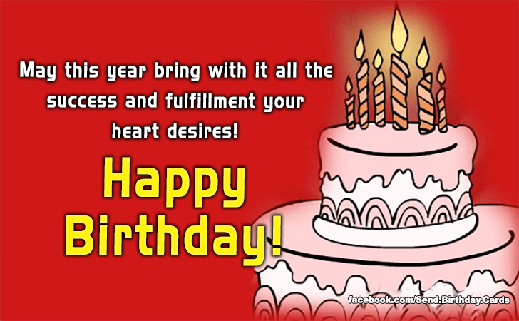 May this year bring with it all the success... | Birthday Cards