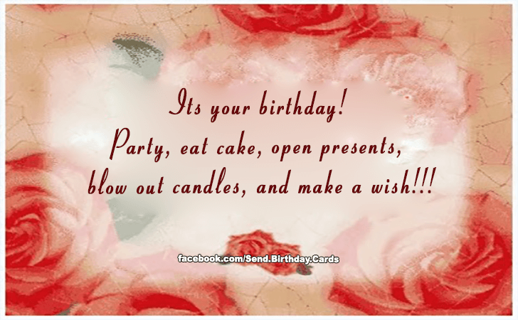 Its your Birthday! | Birthday Cards