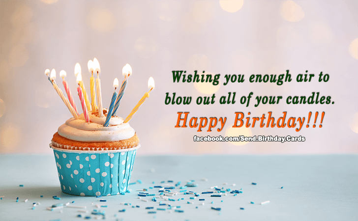 Wishing you enough air to... | Birthday Cards