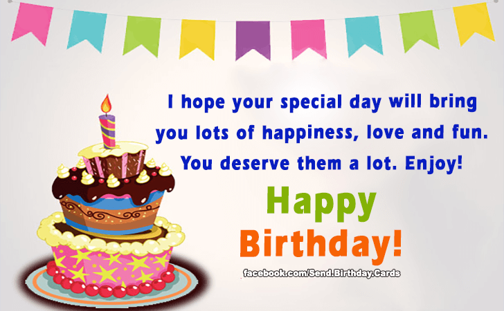 I hope your special day... | Birthday Cards