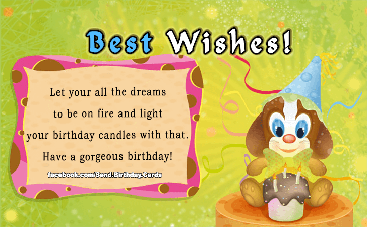 Best Wishes! | Birthday Cards