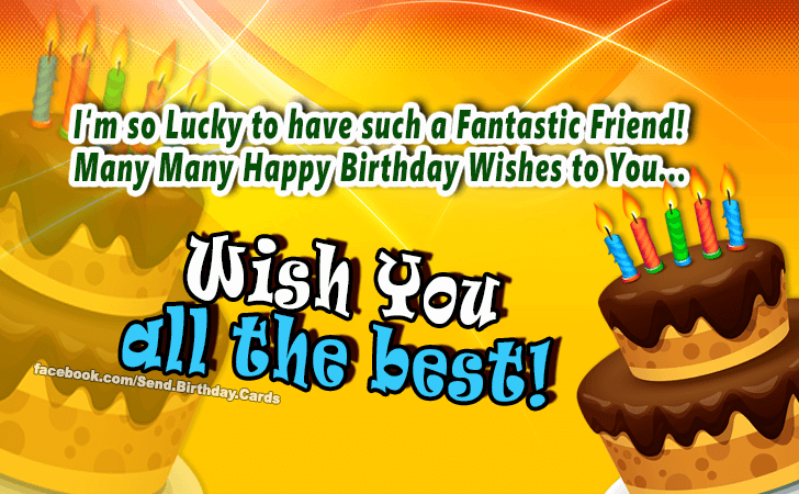 Wish You all the best! | Birthday Cards