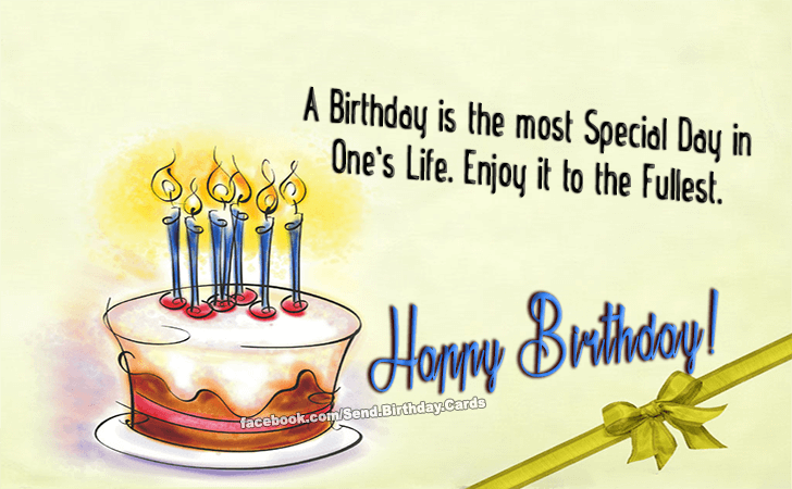 A Birthday is the most...