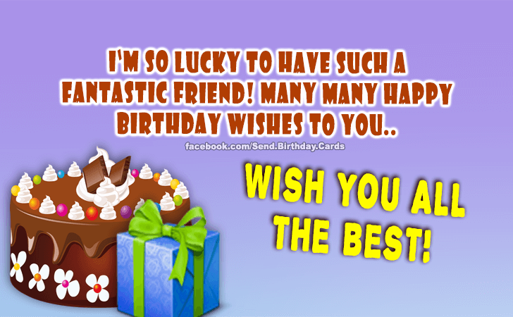 Wish You all the Best! | Birthday Cards