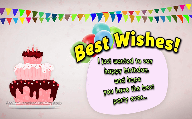 Best Wishes! | Birthday Cards