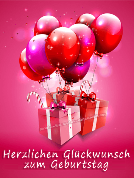 Herzlichen Glückwunsch zum Geburtstag: Geburtstagskarte mit Geschenk bild 🎁🎈 - Bilder, Sprüche und Wünsche zum Geburtstag.