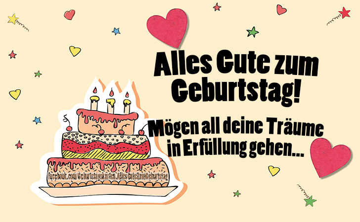 Mögen all deine Träume in Erfüllung gehen... - Bilder, Sprüche und Wünsche zum Geburtstag.