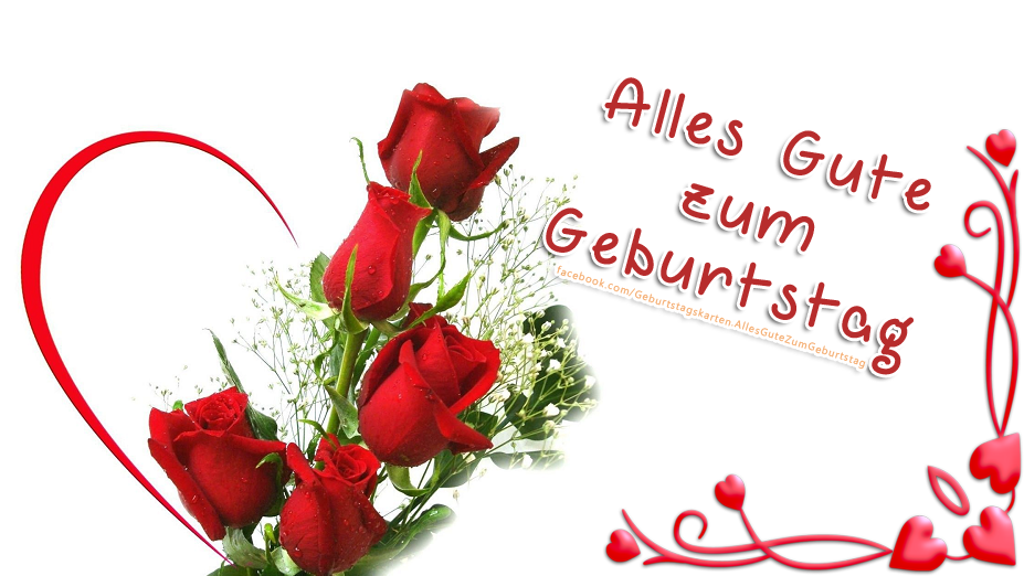 Rote Rosen Bilder: Alles Gute zum Geburtstag Bild mit roten Rosen - Bilder, Sprüche und Wünsche zum Geburtstag.