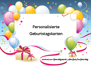 Personalisierte Geburtstagskarten