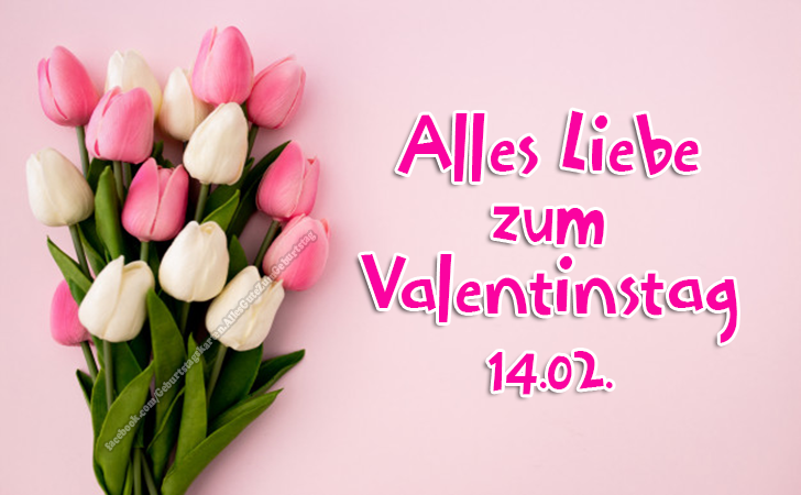 Alles Liebe zum Valentinstag 14.02. - Valentinstagskarten