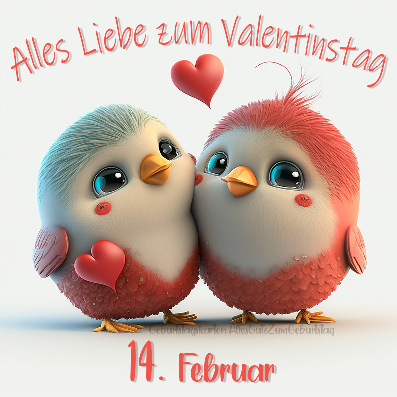 Alles Liebe zum Valentinstag (14. Februar) - Valentinstag Grüße, Sprüche und Bilder - Valentinstagskarten