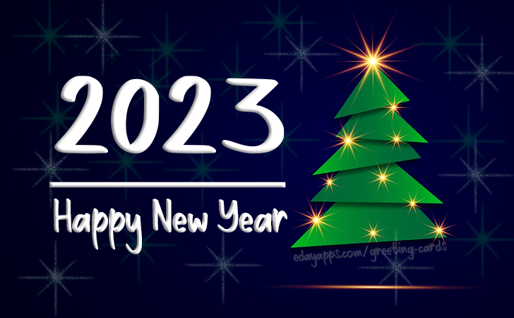 2023 Happy New Year | Christmas and New Year Cards