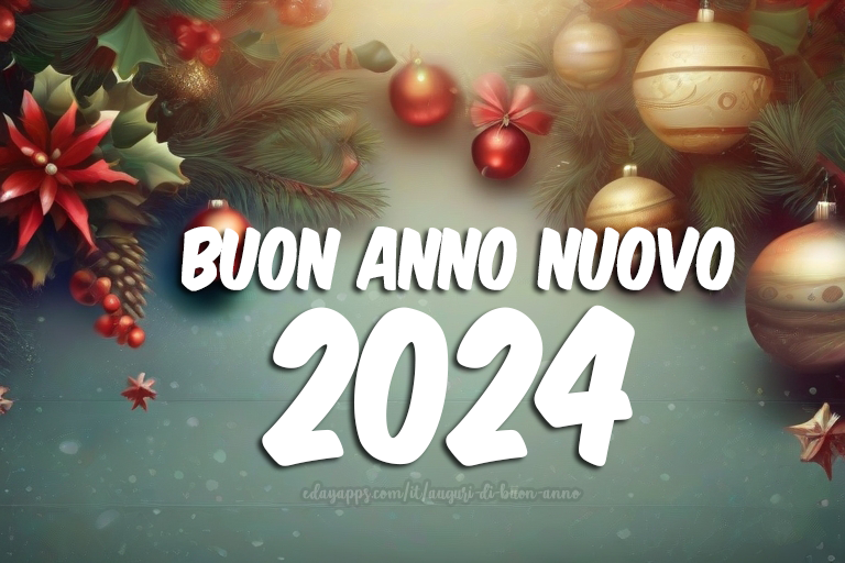 Vi auguro tanta salute, gioia e amore per un anno migliore… 2024 | Auguri di Buon Anno