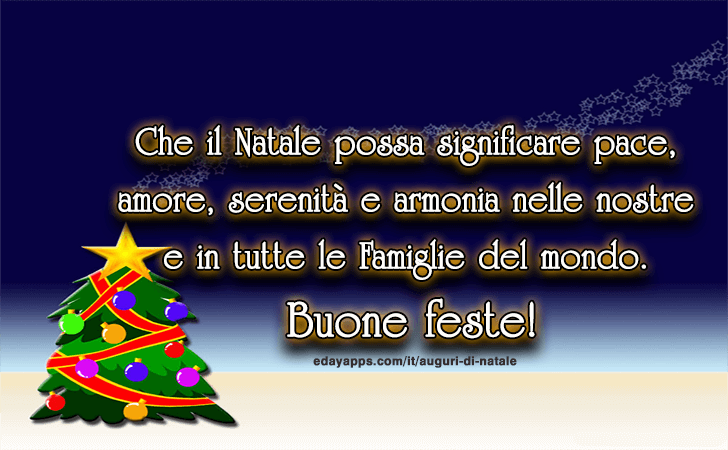 Auguri di Natale | Che il Natale possa significare pace...