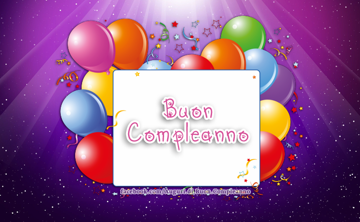 Auguri di Buon Compleanno: Buon Compleanno