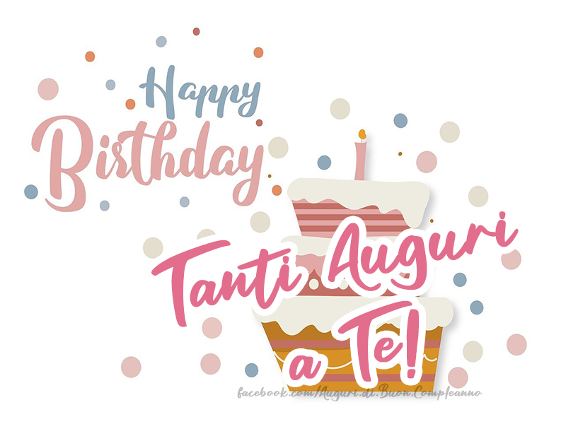 Auguri di Buon Compleanno: Happy Birthday - Tanti Auguri a Te!