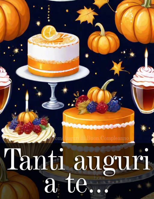 Auguri di Buon Compleanno: Tanti Auguri di Buon Compleanno a tema Halloween