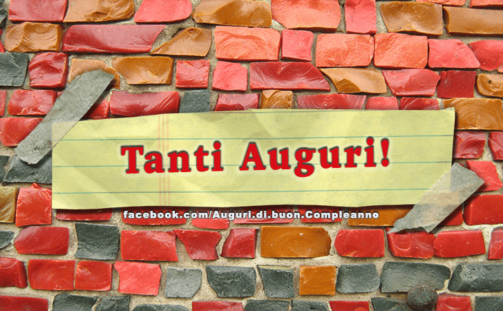 Auguri di Buon Compleanno: Tanti Auguri!