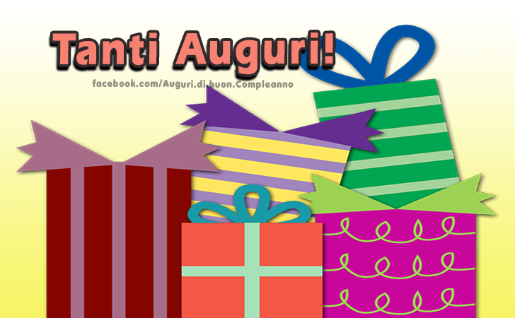 Auguri di Buon Compleanno: Tanti Auguri!