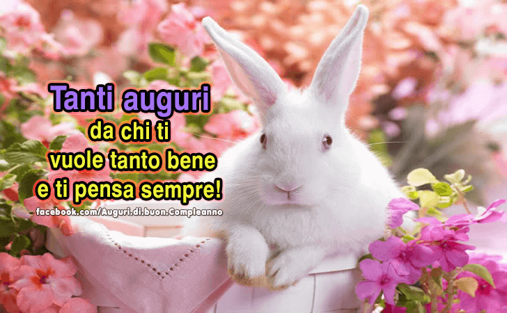 Auguri di Buon Compleanno: Tanti auguri da chi ti vuole tanto bene e ti pensa sempre!