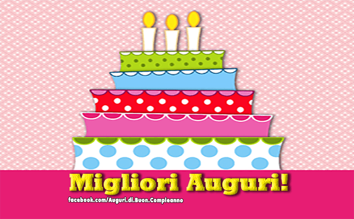 Auguri di Buon Compleanno: Migliori Auguri!