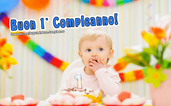 Auguri di Buon Compleanno: Buon 1. Compleanno!
