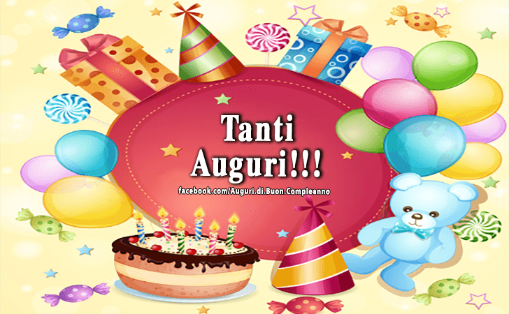 Auguri di Buon Compleanno: Tanti Auguri!