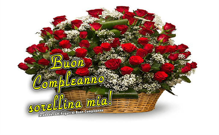 Buon Compleanno Sorellina Mia Auguri Di Buon Compleanno