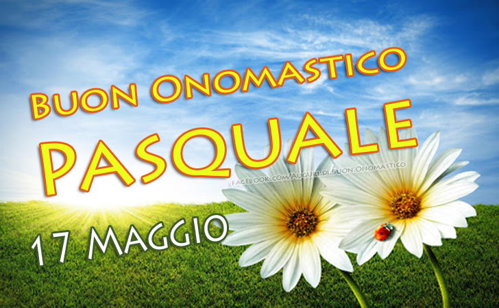 Tanti Auguri di Buon Onomastico Pasquale 17 Maggio - Buon Onomastico Pasquale 17 Maggio - Auguri. frasi e imaggini di onomastico Pasquale