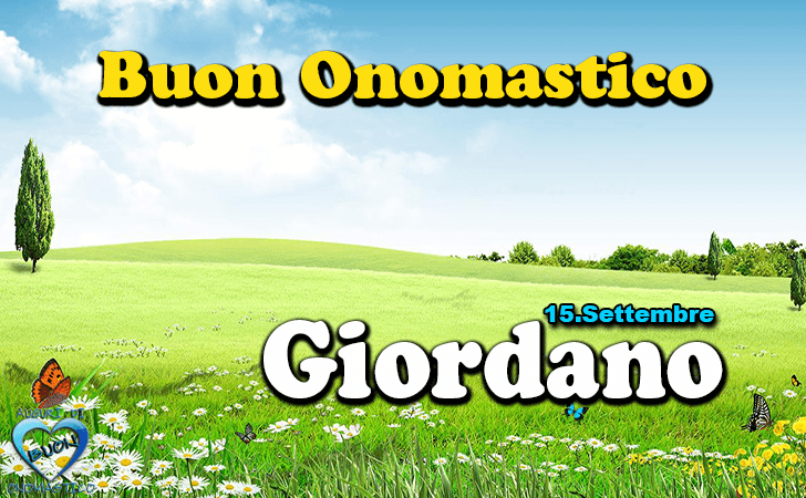 Buon Onomastico Giordano!