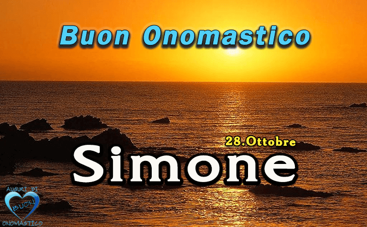 Simone - Onomastico del nome Simone