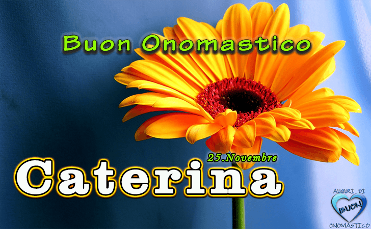 Caterina - Buon Onomastico Caterina - Onomastico del nome Caterina (25 Novembre)