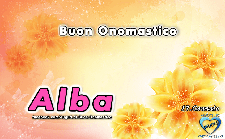 Buon Onomastico Alba!