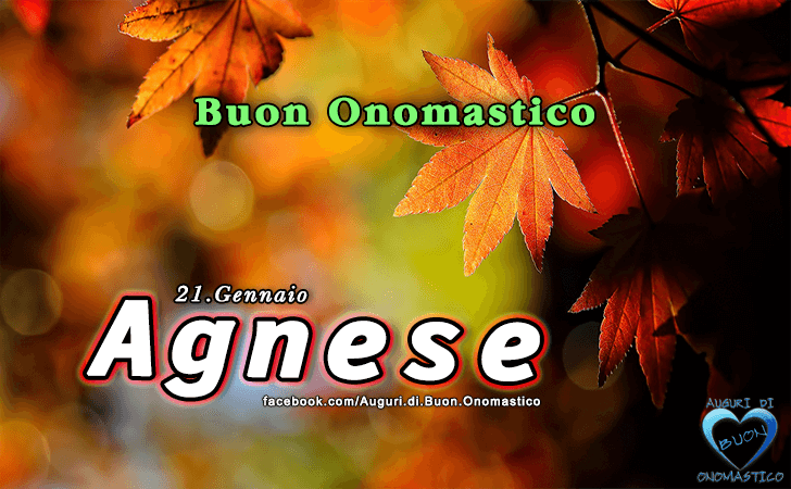 Buon Onomastico Agnese! - Buon Onomastico Agnese!