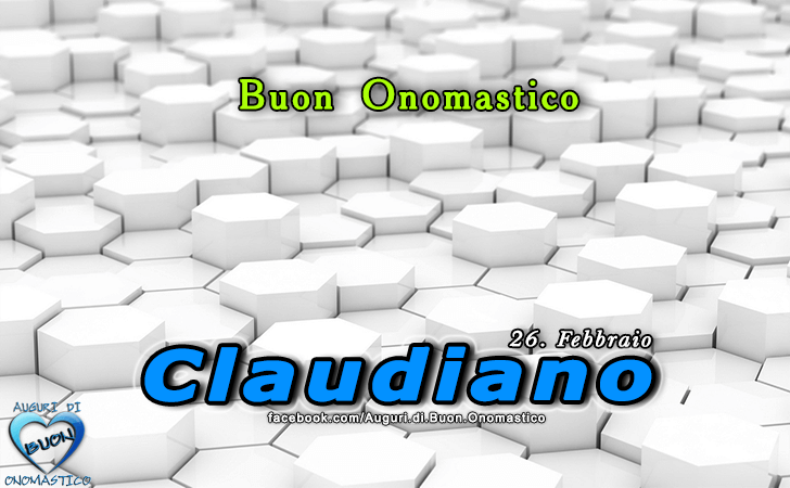 Buon Onomastico Claudiano!