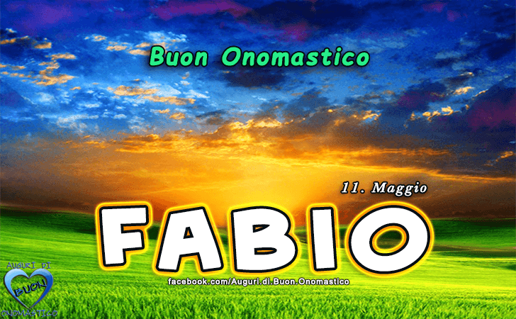Buon Onomastico Fabio