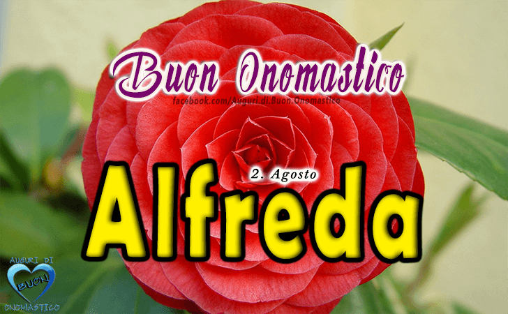 Buon Onomastico Alfreda! - Buon Onomastico Alfreda!