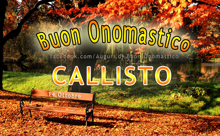 Buon Onomastico Callisto! - Buon Onomastico Callisto!